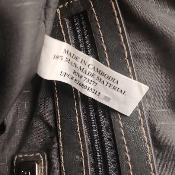 Rosetti Leather Gray Shoulder Bag - Picture 12 of 12